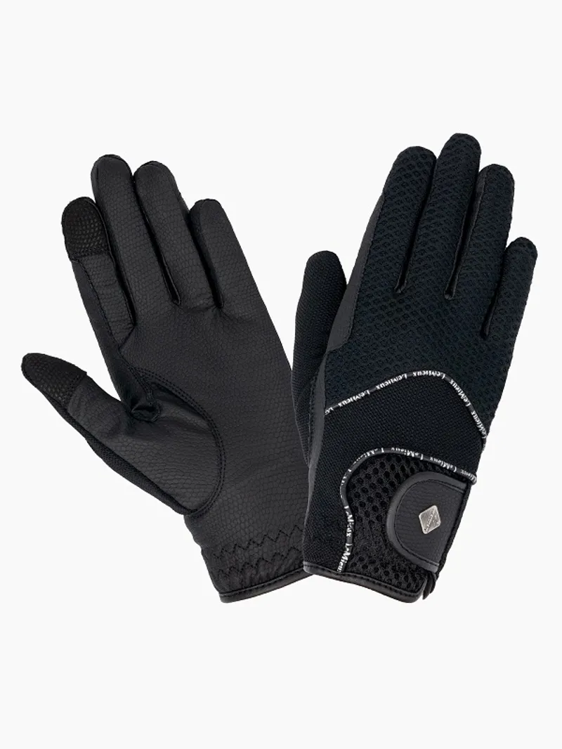 LeMieux 3D Mesh Riding Gloves in Black